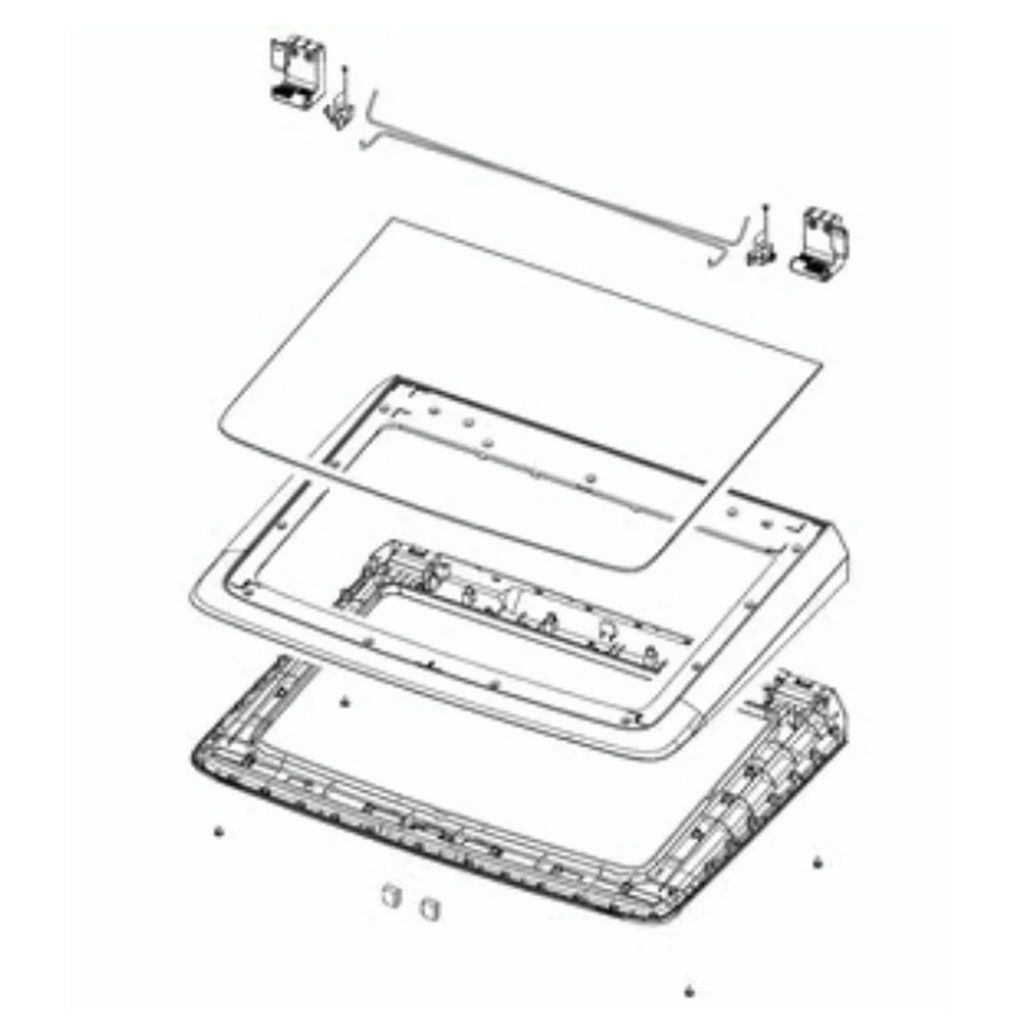 1 of DC97-21510F ASSY LID T.C;WA7000R,WA54R7600AC,CHAMPAG