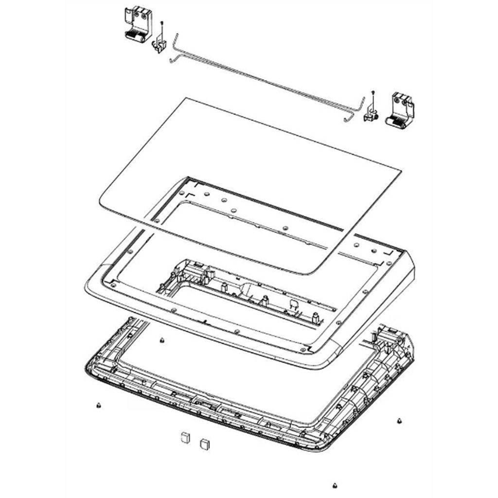 1 of DC97-21510Y ASSY LID T.C-MODULE;WA7000A,NEAT WHITE