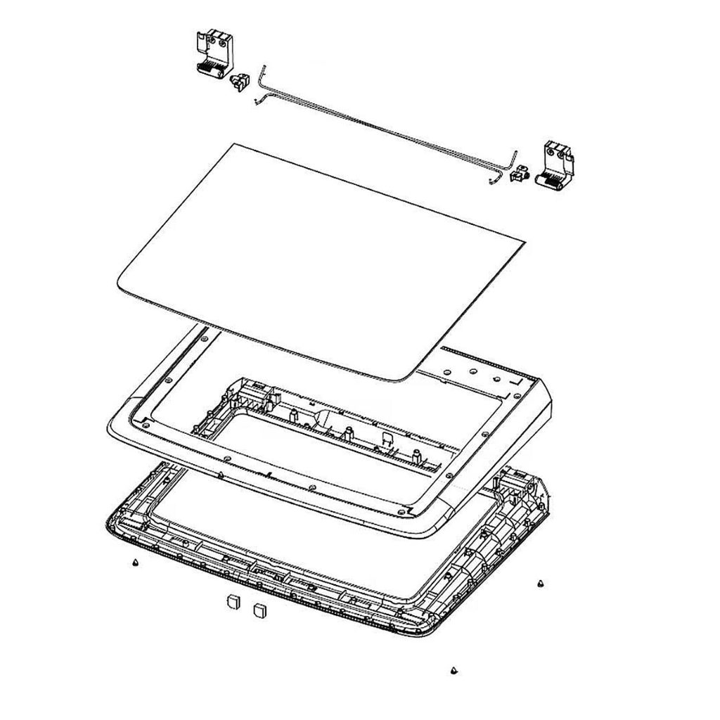 1 of DC97-21510Z ASSY LID T.C-MODULE;WA7000A,CHAMPAGNE