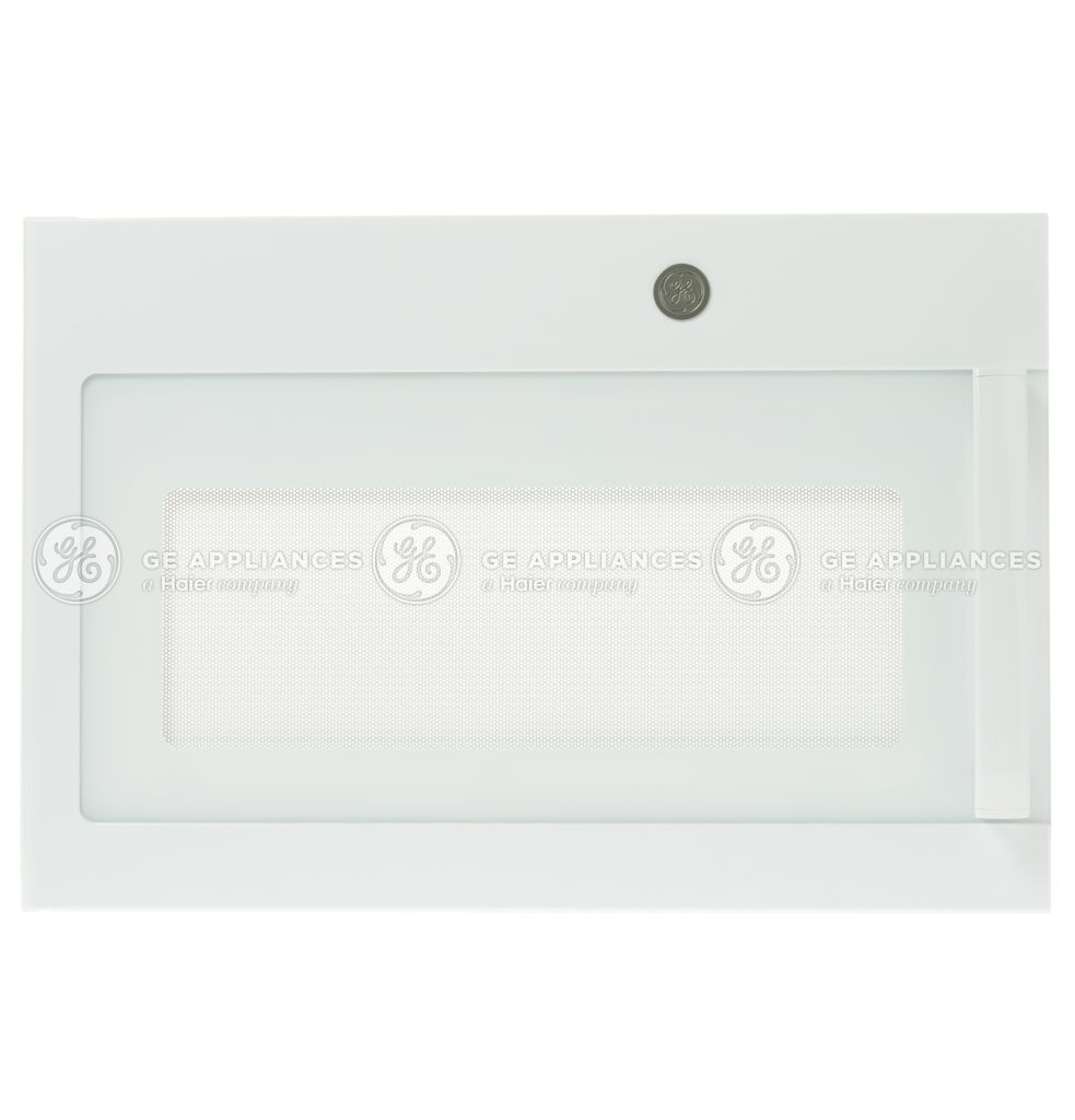 WB56X30295 GE Microwave White Door with Flat Logo