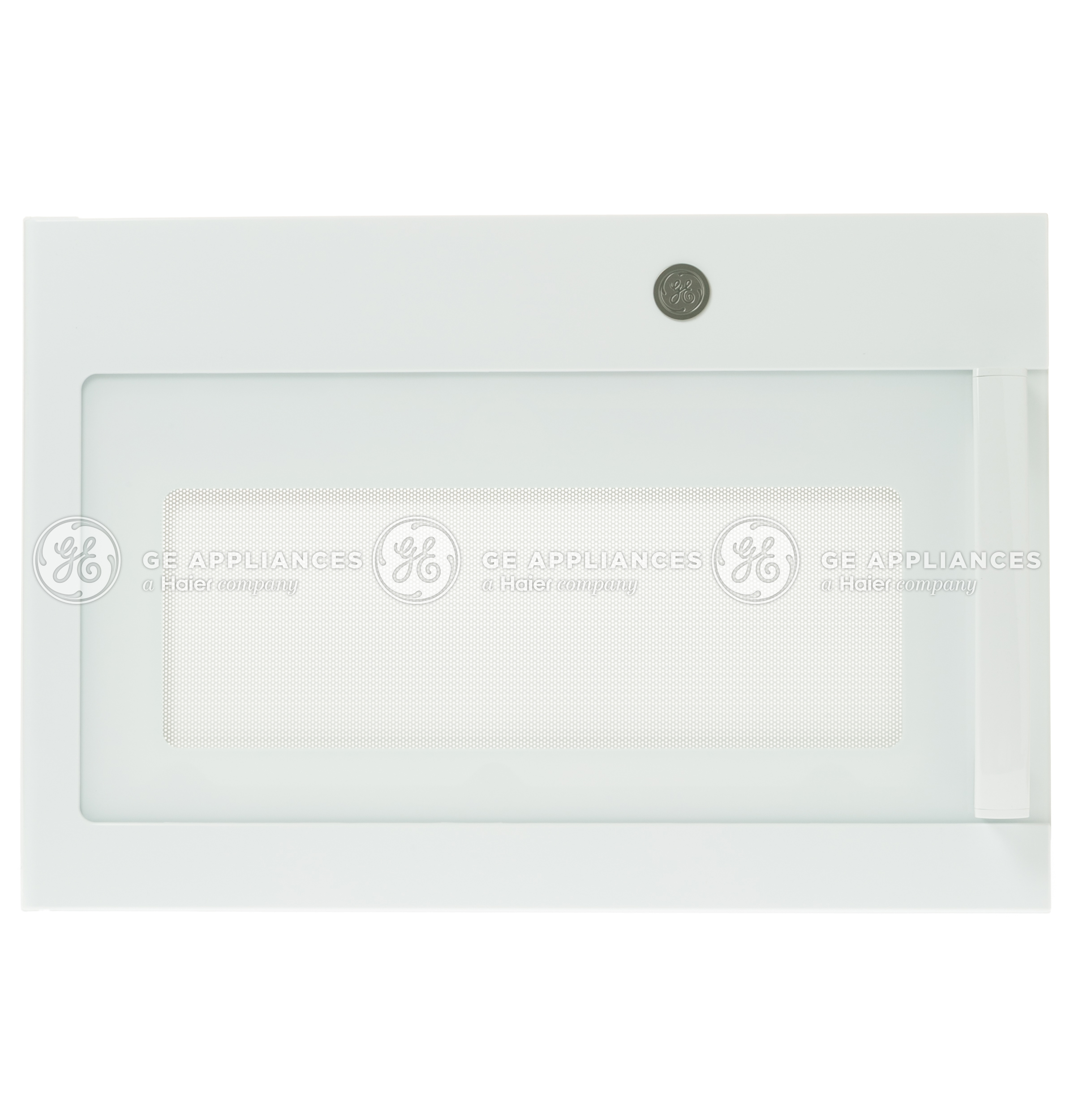 WB56X30295 GE Microwave White Door with Flat Logo