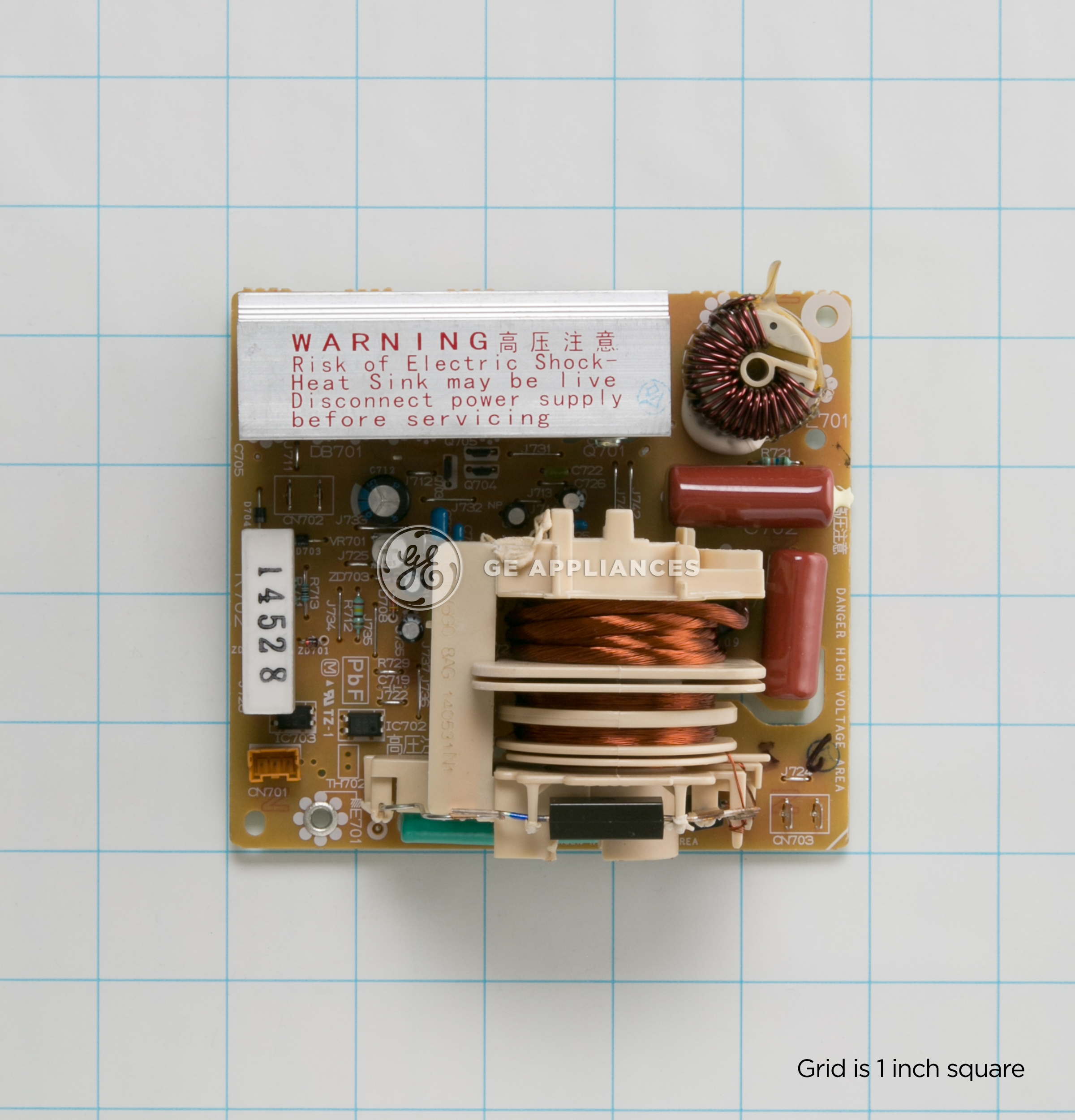 WB27X10830 GE Microwave H.V. Inverter (U) - Image 3