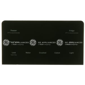 WR55X35749 GE Refrigerator Black Control Display Assembly