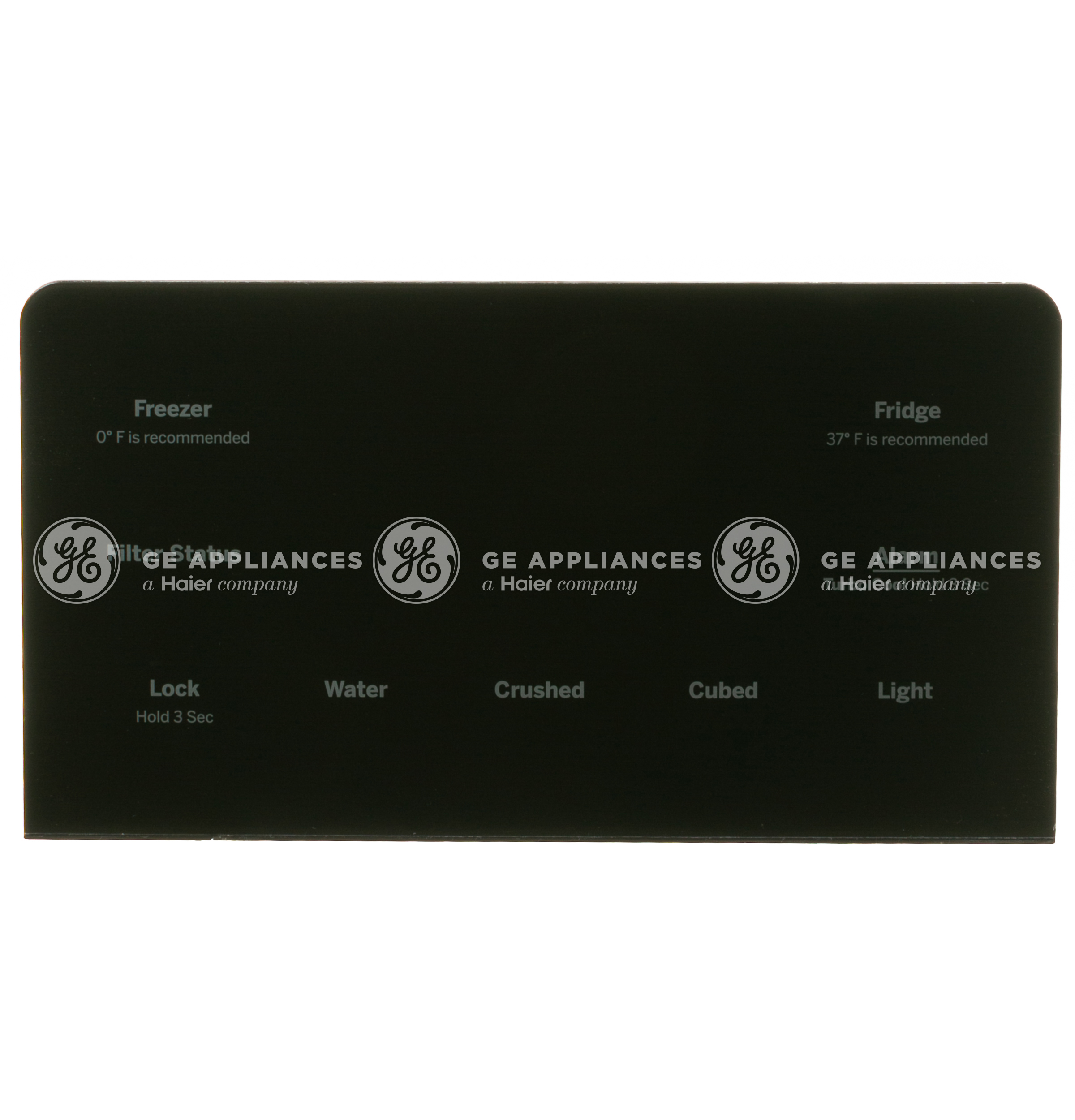 WR55X35749 GE Refrigerator Black Control Display Assembly
