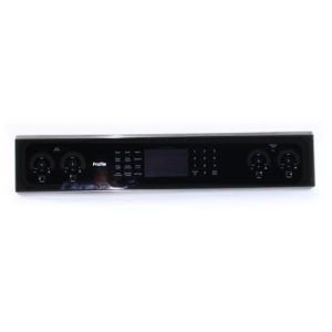 WB27X33633 GE Range Black Stainless Control Panel