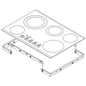 W10505188 Whirlpool Oven Cooktop Assembly