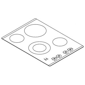 1 of W10570700 GLASS ASSY- MEC7430BS