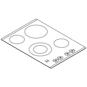 1 of W10570701 GLASS ASSY- MEC7430BW