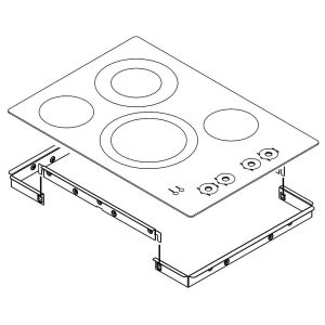 1 of W10570702 GLASS ASSY- MEC9530BB