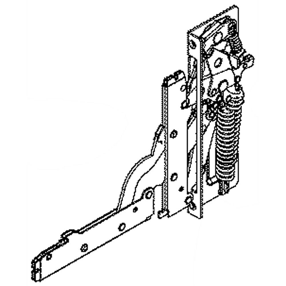 GEH WB10X21528 Ge Range Hinge Assembly Replacement, Fits Many Appliance Models
