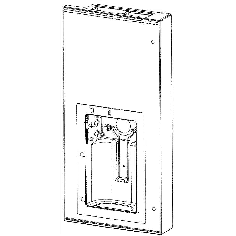 WR78X32093 GE Refrigerator Stainless Dispenser