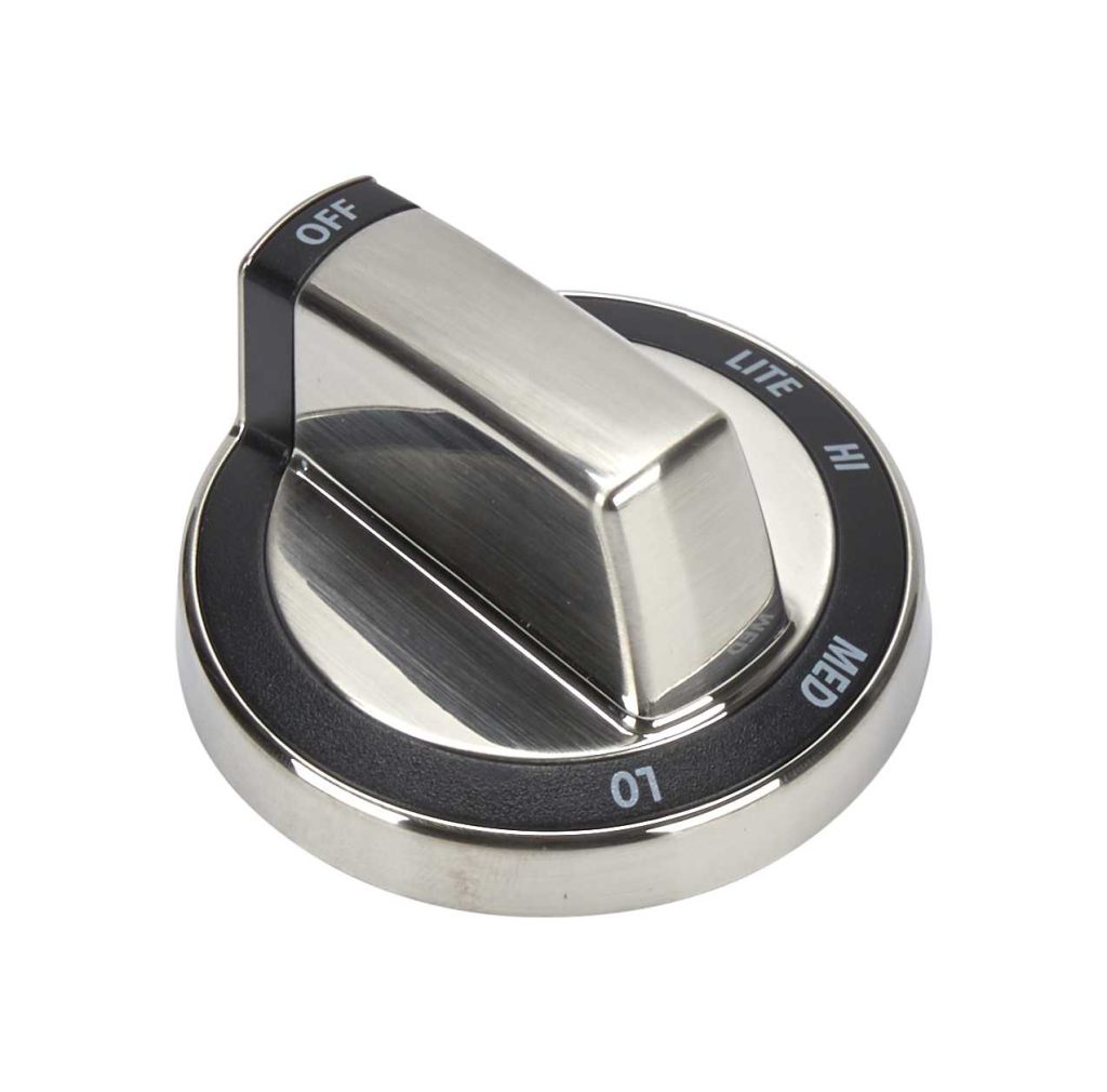 1 of WPW10180180 Whirlpool Stainless Range Controller Knob OEM Replacement, NEW FAST SHIP Fits Many Appliance Models