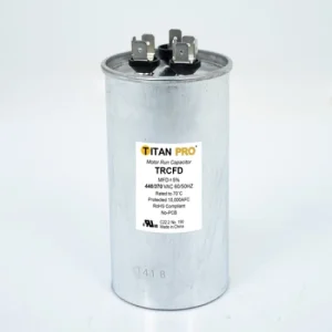 1 of TRCFD805 Packard Titan Pro Run Capacitor 80+5 MFD 440/370 Volt Round OEM Replacement, NEW FAST SHIP Fits Many Appliance Models