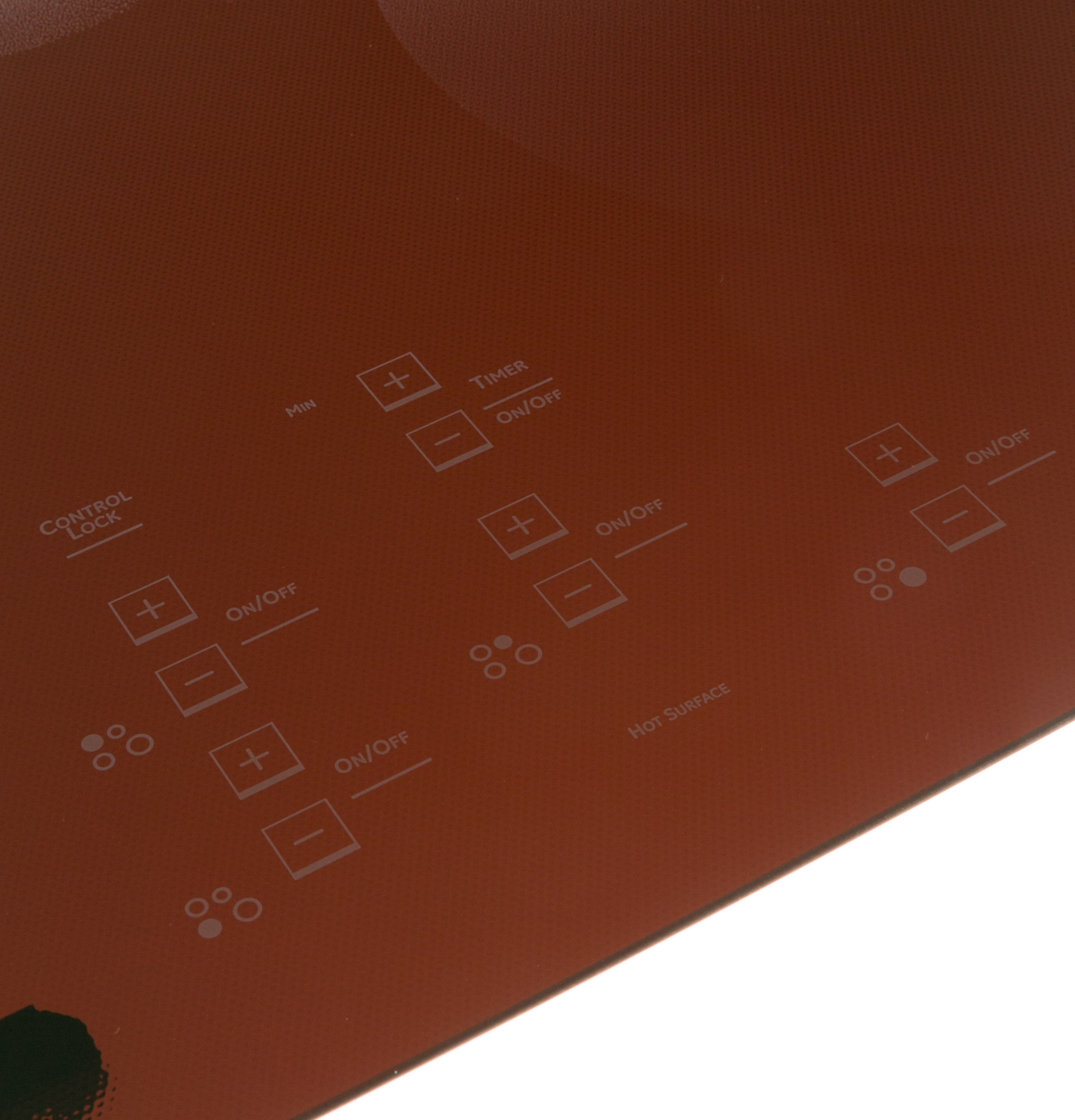 WB62X10052 GE Oven Cooktop Glass Maintop Black - Image 3