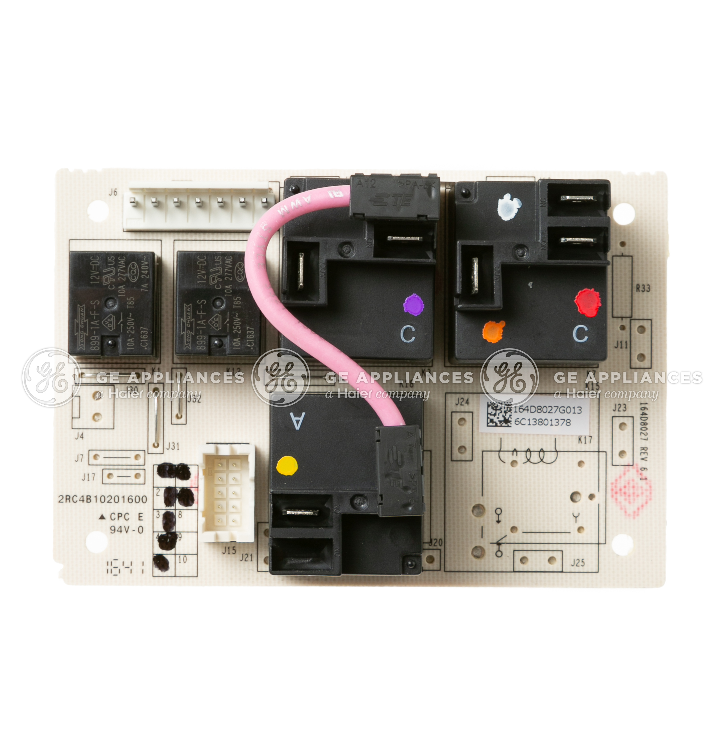 WB27T11330 GE Range Daughter Board Relay Assembly - Image 2