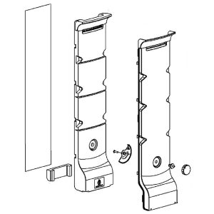 WR17X25207 GE Refrigerator Duct Cover Assembly