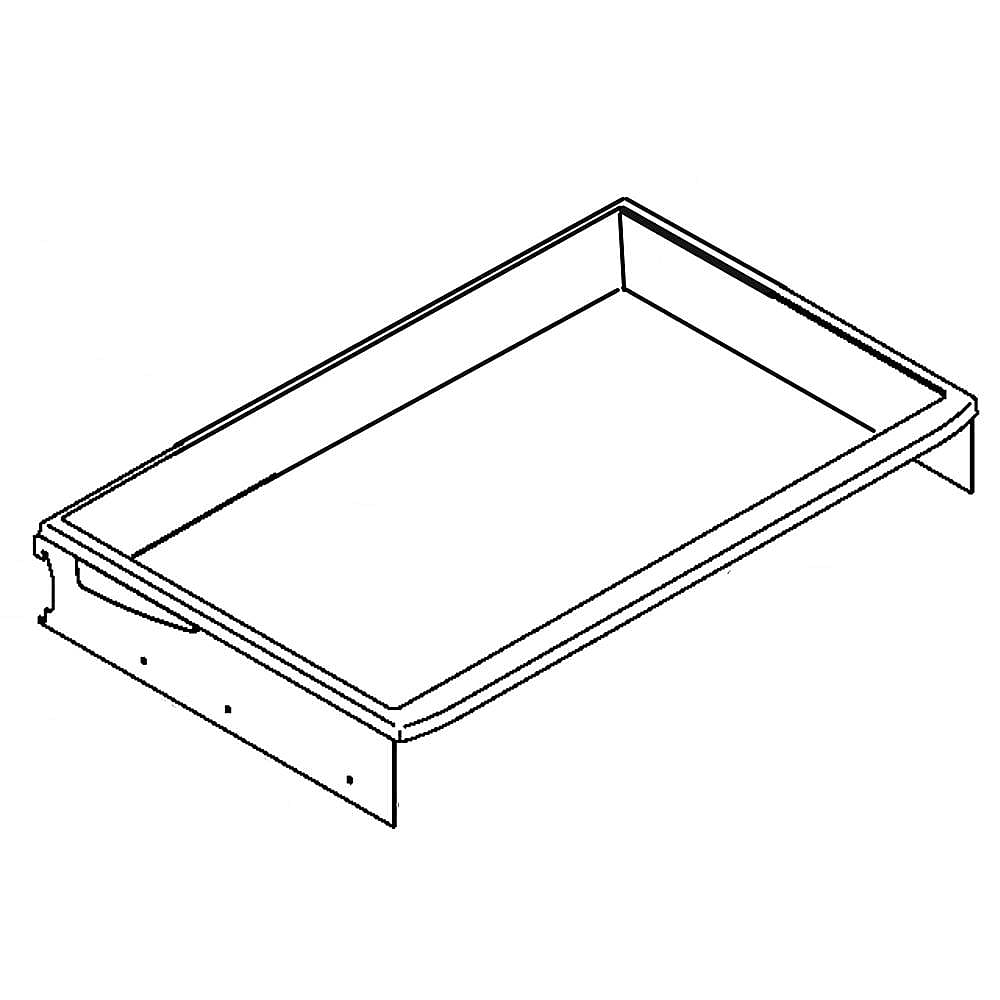 WR71X10817 GE Refrigerator Snack Pan Shelf Assembly