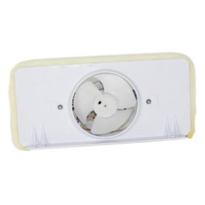 WR60X10283 GE Refrigerator Evaporator Fan & Orifice Assembly
