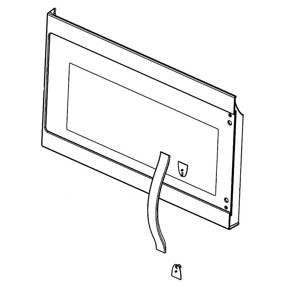 W10727608 Whirlpool Microwave Outer Door