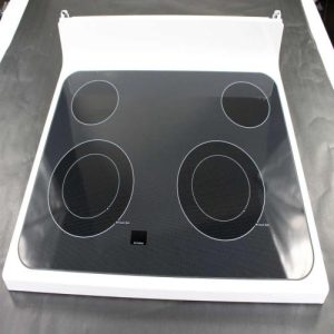 WB62X26651 GE Range Glass Top Assembly (White) OEM Replacement, NEW FAST SHIP Fits Many Appliance Models