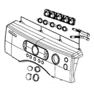 DC97-12627D Samsung Control Semi Panel
