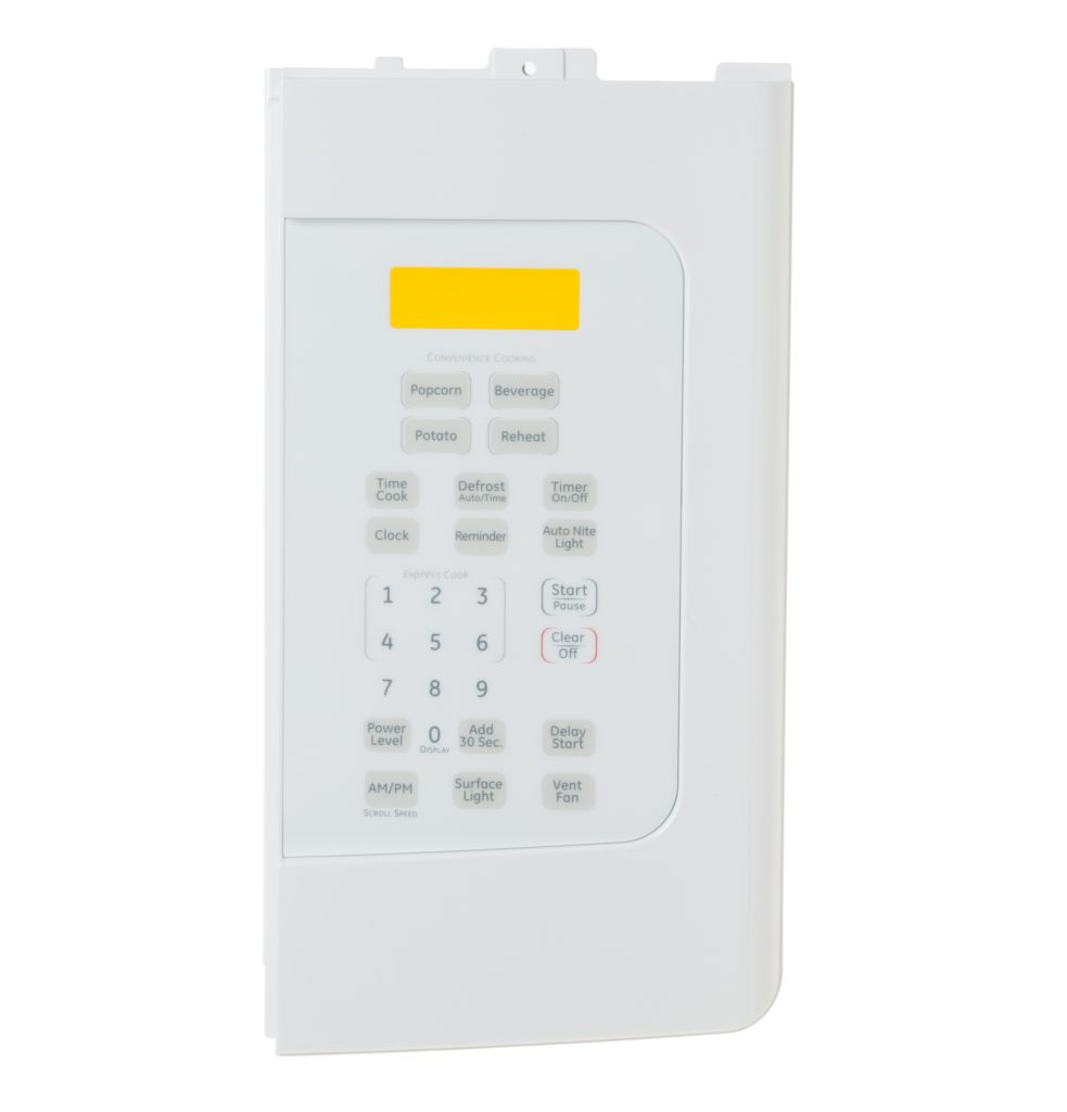 WB07X11043 GE Microwave Control Panel Assembly White