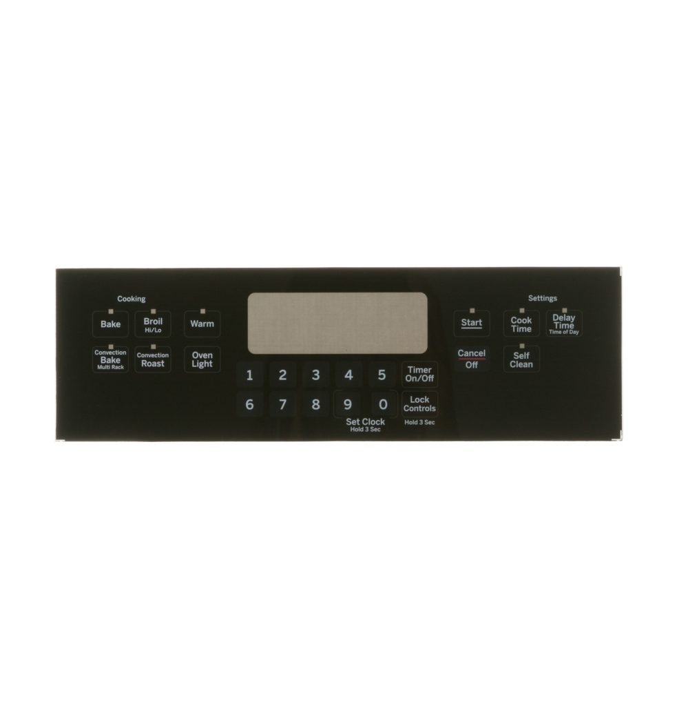 WB07X20571 GE Range Black Control Panel