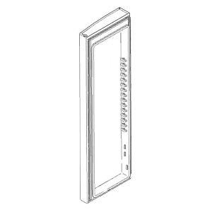 WR78X31067 GE Refrigerator Stainless Steel Fresh Food Door