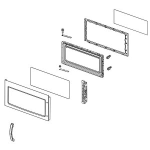 W10111667 Whirlpool Microwave Door