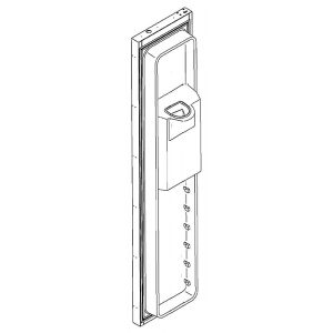 WR78X10883 GE Refrigerator 36/42 Black Dispenser Door