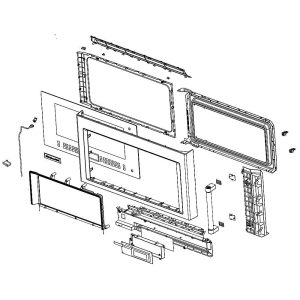 W11205126 Whirlpool Microwave Door