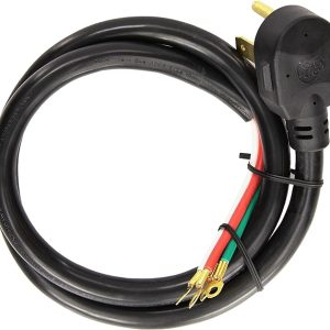 1 of General Electric WX09X10035 4 Wire 40amp Range Cord, 4-Feet OEM Replacement, NEW FAST SHIP Fits Many Appliance Models