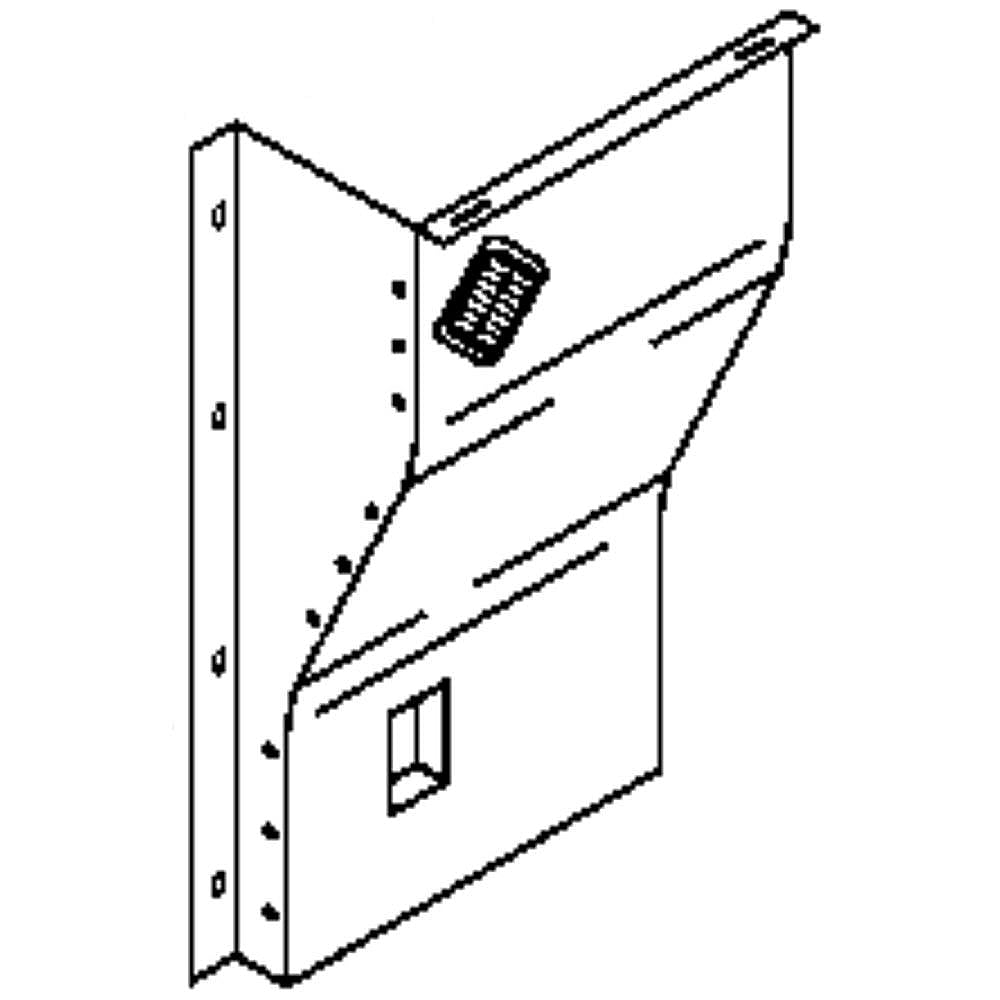 WR74X10103 GE Refrigerator Rear Duct