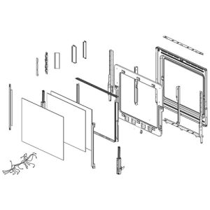 Samsung OEM DG94-01600A Door E-assembly