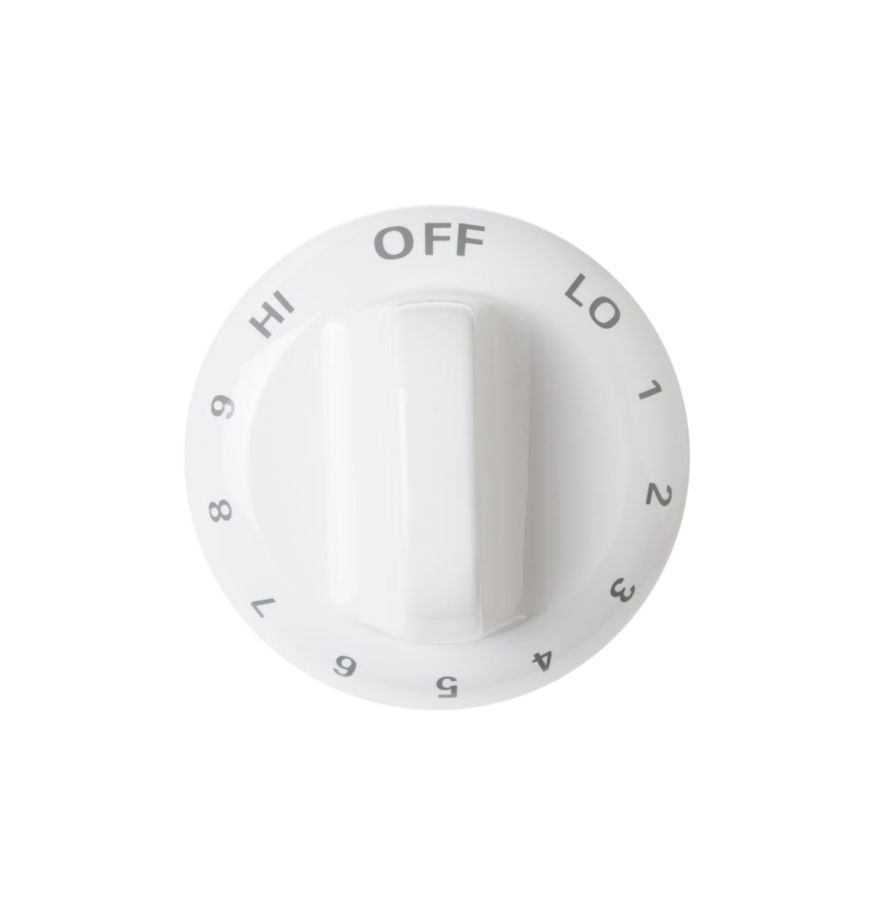 WB03T10011 GE INF KNOB (WH OEM