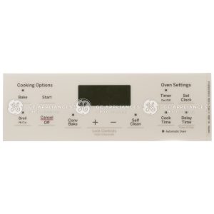 WB07X26722 GE Range Faceplate Graphics OEM Replacement, NEW FAST SHIP Fits Many Appliance Models