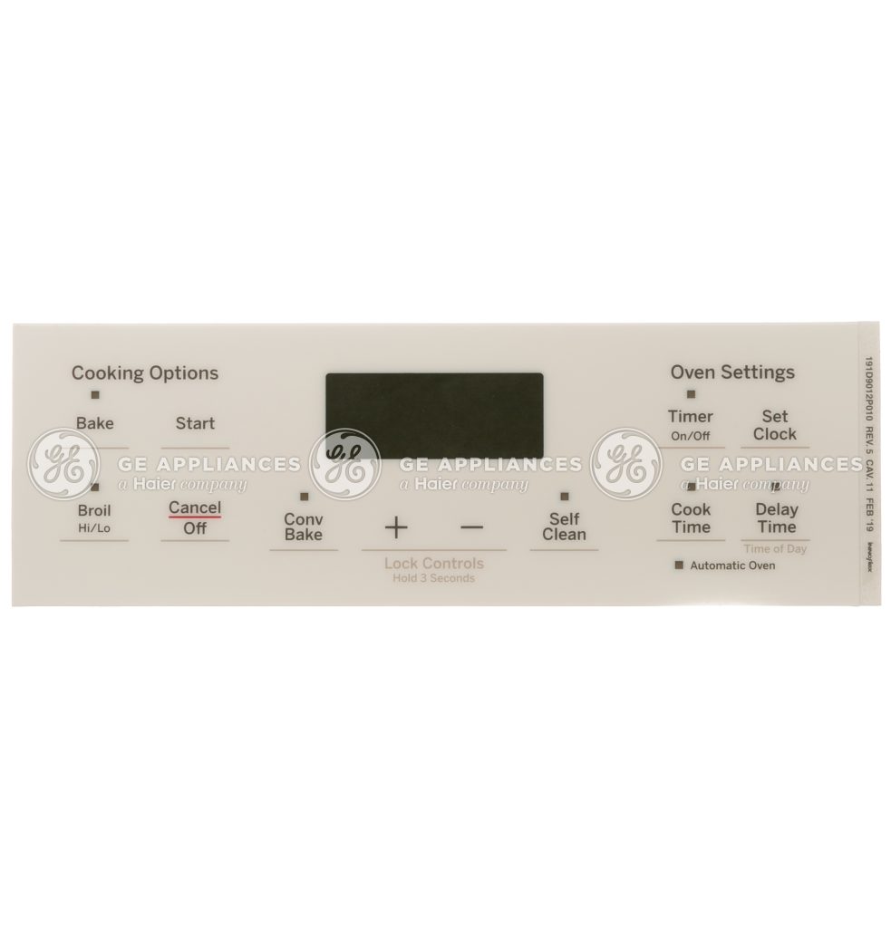 WB07X26722 GE Range Faceplate Graphics OEM Replacement, NEW FAST SHIP Fits Many Appliance Models