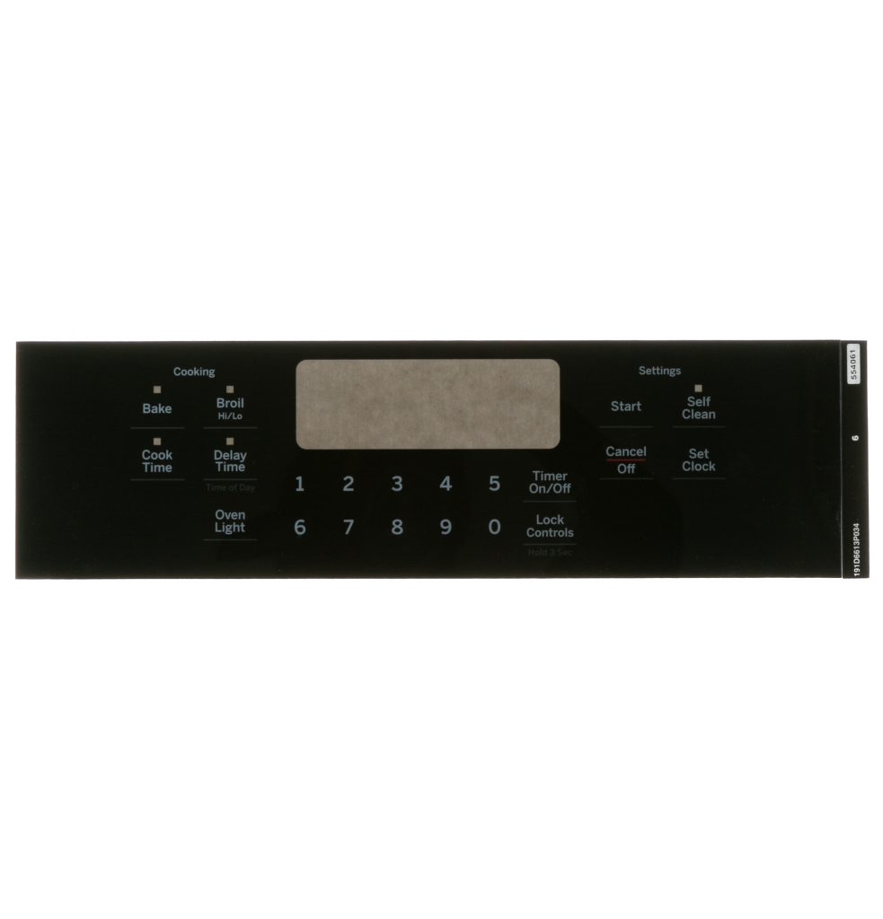WB07X26744 GE Range Faceplate Graphics