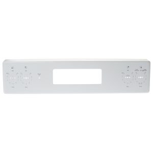 WB07X32016 GE Range Control Panel Trim Assembly White