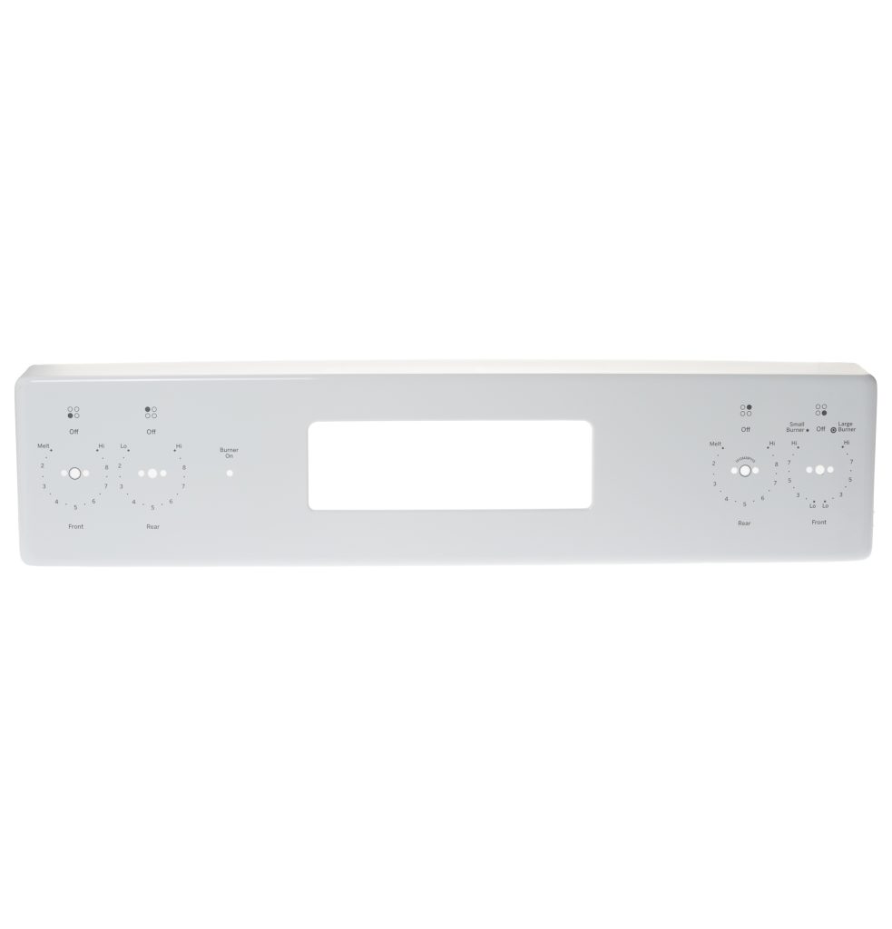 WB07X32016 GE Range Control Panel Trim Assembly White