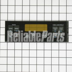 WB27K5337 GE CLOCK PLATE BLACK OEM