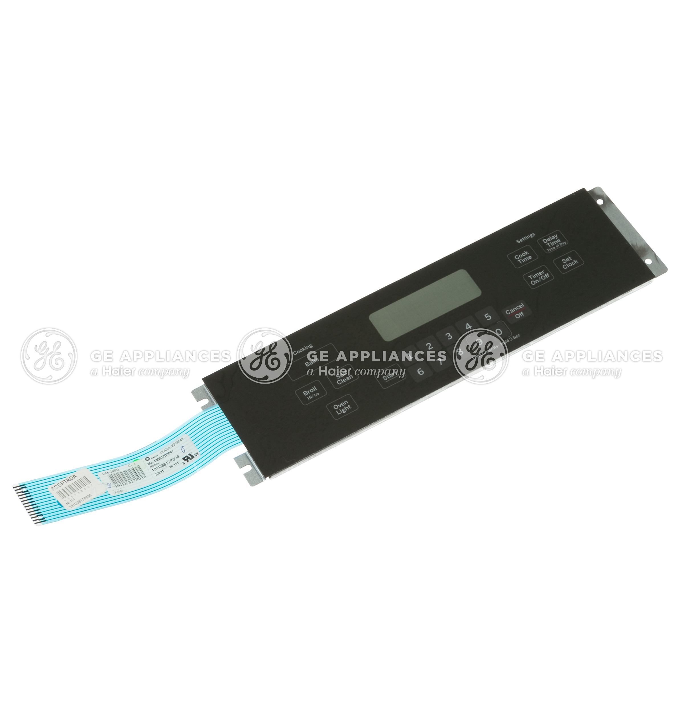 WB36X20063 GE Range Keypanel Support Assembly