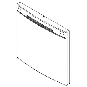 WB56K10082 GE Range Solid Door