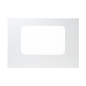 WB56T10145 GE GLASS OVN DR (White) OEM