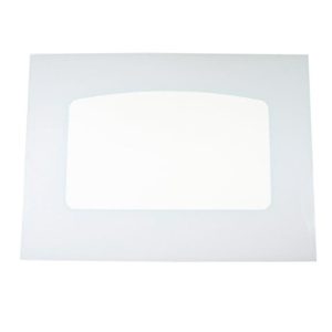 WB56T10187 GE RANGE OVEN DOOR GLASS WHITE OEM