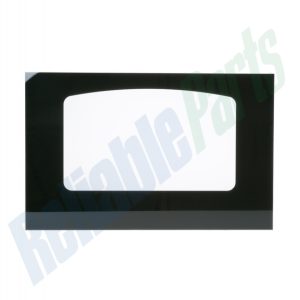 WB57K10109 GE GLASS OVEN DOOR (BK) OEM