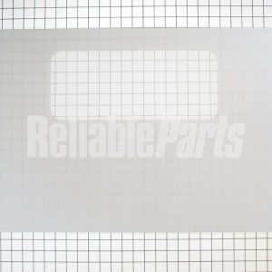 WB57K3 GE Range Outer Door Glass White