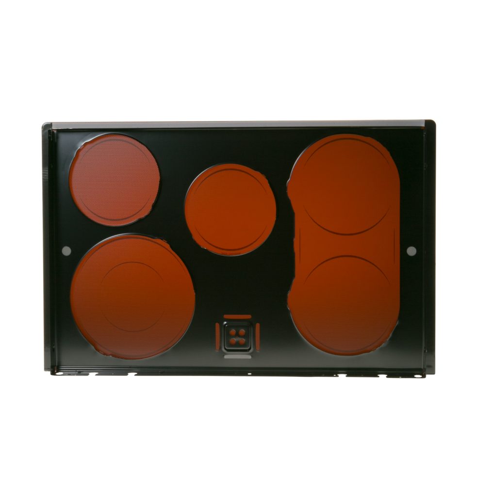 WB62T10776 GE Range Black Glass Maintop Assembly