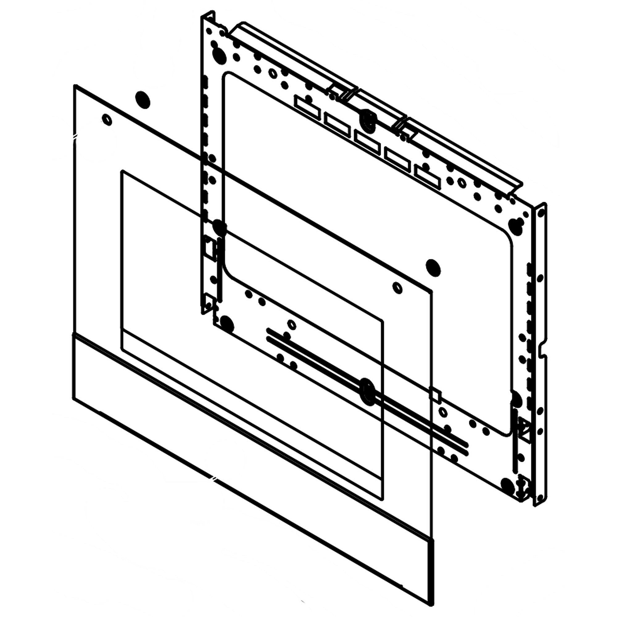 RELIABLE W11654056 Glass-Door OEM Fast Ship USA Stock Tested Perfect Fit