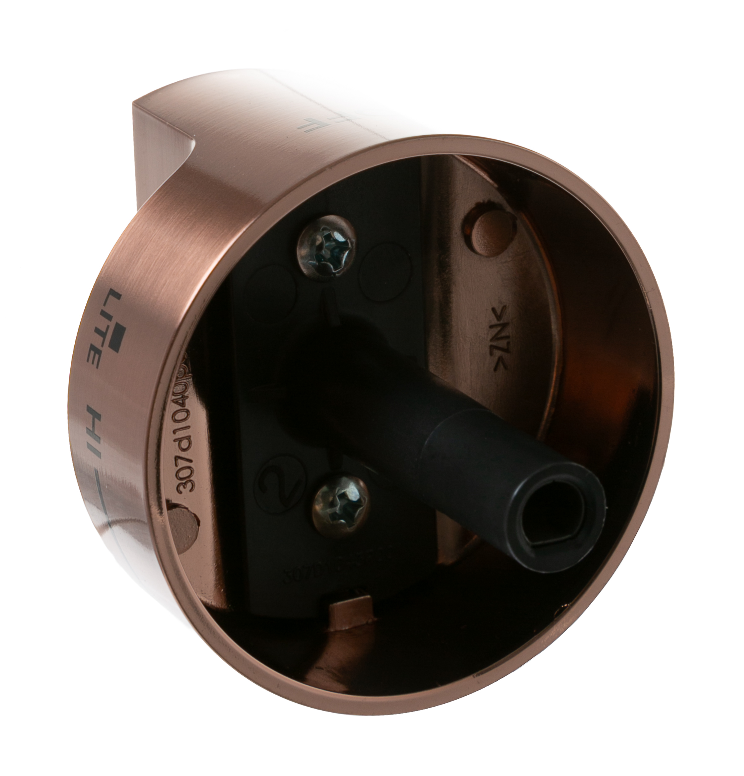 WB03X39559 GE Range Multi Ring Copper Knob - Image 4